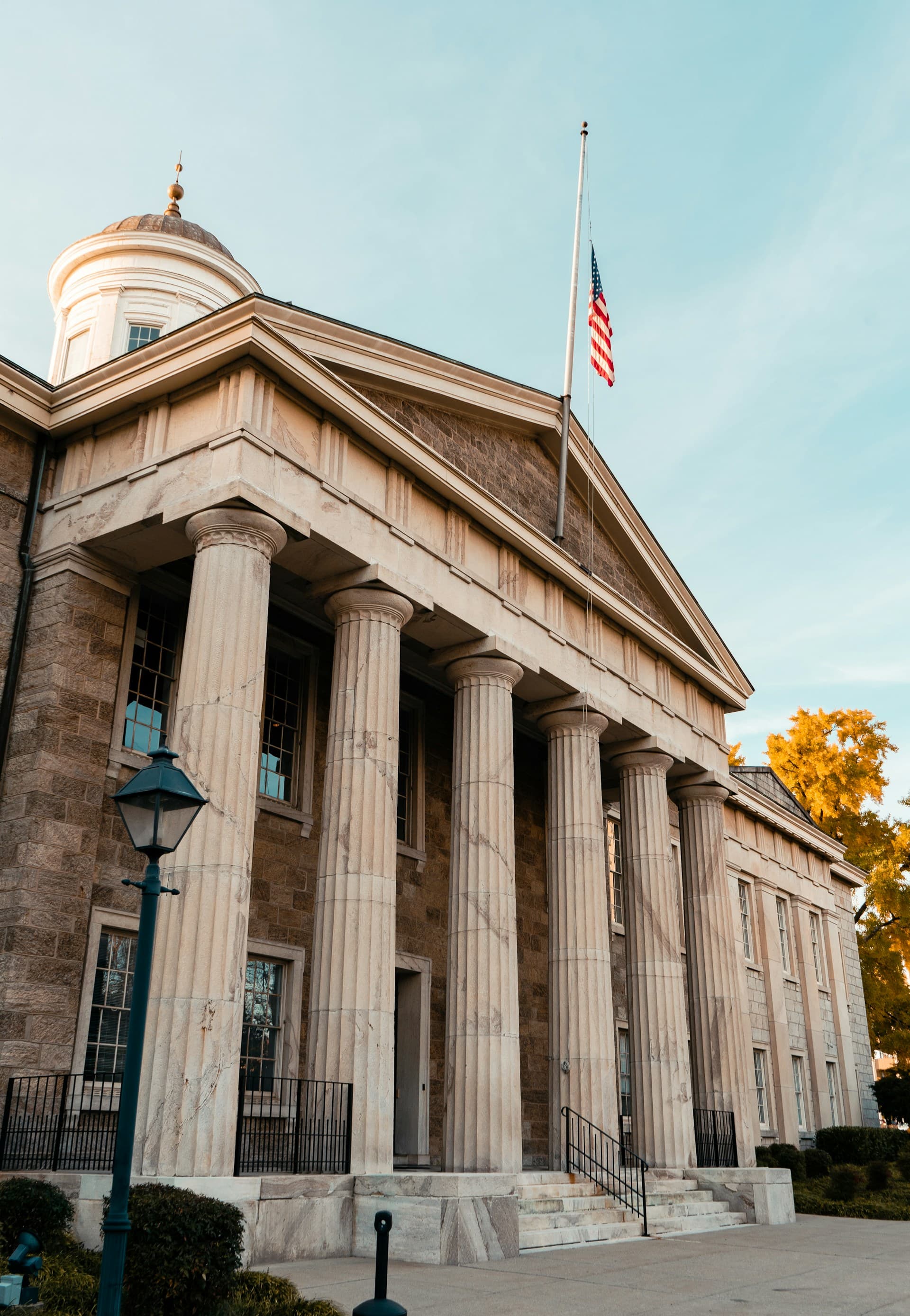 Official government building entrance